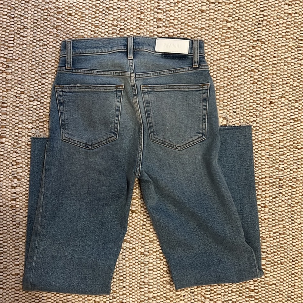 Redone Jeans Stovepipe with raw edge hem - Picture 5 of 5